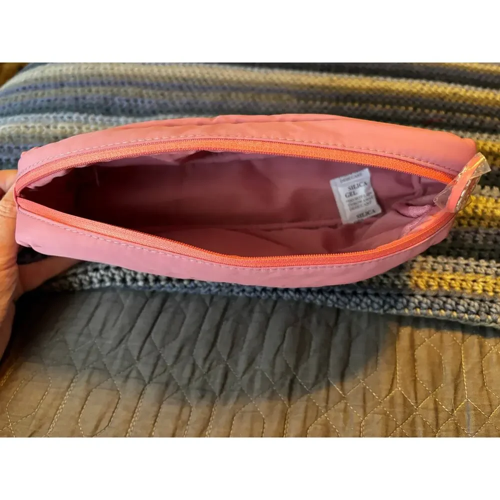 Sephora Womens Pink Zippered Travel Organizer Cosmetic Makeup Bag